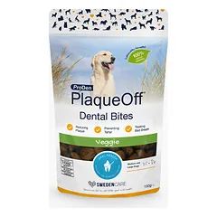 PlaqueOff Dental Bites – skanėstai burnos higienai šunims M-L 150 g nuotrauka