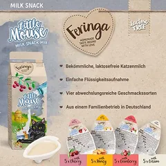 Feringa Little Mouse Milk Snack mišrus rinkinys, skanėstai katėms — 3 nuotrauka