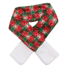Nobleza kepurė ir šalikas gyvūnui, xmas, L14xW18cm+L5xW50cm — 3 nuotrauka