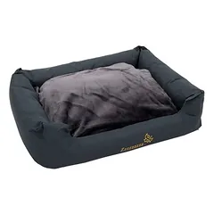 zooplus Exclusive guolis šunims Sleepy Time, pilkas, su pagalvėle, L 100 x B 75 x H 30 cm — 3 nuotrauka