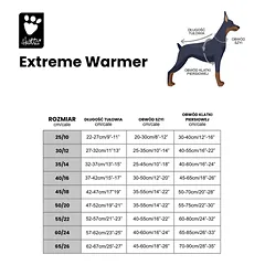 Hurtta Extreme Warmer Blackberry - vandeniui atspari žieminė striukė šunims, su šiltu pamušalu, 25 — 2 nuotrauka