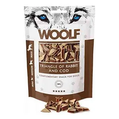 WOOLF Triangle of Rabbit and Cod skanėstai šunims su triušiena 100g — 2 nuotrauka