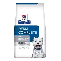 Hills Prescription Diet Derm Complete Mini sausas maistas šunims, padedantis suvaldyti alergiją aplinkai ir maistui, 6 kg