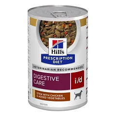 HILL'S Prescription Diet Canine i/d Digestive Care Vištienos ir daržovių troškinys, 24 vnt. po 354 g skardinės