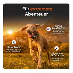 Weenect augintinių GPS sekimo įrenginys XT šunims, juodas – be antkaklio, Labai dideliems > 45 kg — 2 nuotrauka