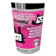 Bazyl Ag+ Bathing and care powder 450g smėlis graužikams