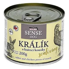 FALCO SENSE DOG triušiams ir vištiena raumenų skardine 200 g