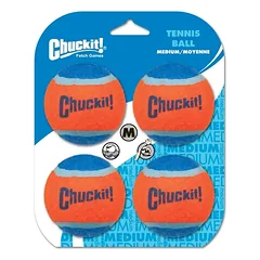 CHUCKIT teniso kamuoliukai šunims, oranžiniai, 4 vnt — 2 nuotrauka