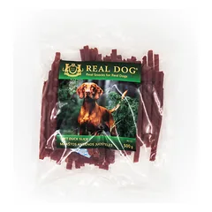 Real Dog Snacks Soft Duck Strips 500 g parduotuvėje zooprekes24.lt