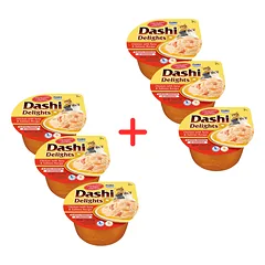 INABA Cat Dashi Delights Vištiena, tunas ir lašiša 6x70 g