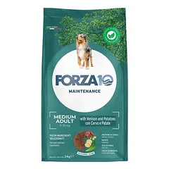 Forza10 Maintenance Medium Adult sausas maistas vidutinio dydžio suaugusiems šunims su elniu ir bulvėmis, 2 kg