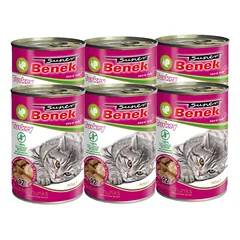 Super Benek KOT be grūdų gabaliukai su kalakutiena padaže 6x415 g