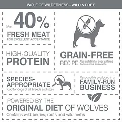 Wolf of Wilderness Monoprotein su arkliena "Untamed Grasslands", sausas maistas šunims, < 1,4 kg — 2 nuotrauka