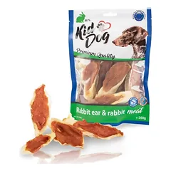 KIDDOG Meat Triušių Ausys Su Triušiena 250g.