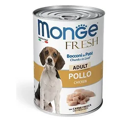 Monge Fresh adult konservuotas pašaras šunims su vištiena 400g