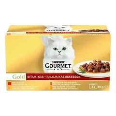 Purina Gourmet Gold Chunks in Gravy Recipes Multipack 4x85 g