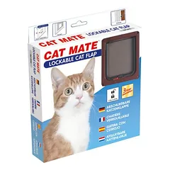 Cat Mate Katzentür mit Magnetverschluss 304 B braun