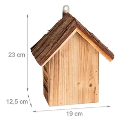 Vabzdžių viešbutis 23x19x12,5cm., šviesiai rudos/rudos spalvos — 4 nuotrauka
