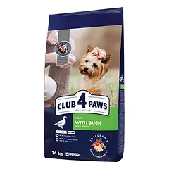 CLUB 4 PAWS PREMIUM SU ANTIENA. VISAVERTIS PAŠARAS MAŽŲ VEISLIŲ SUAUGUSIEMS ŠUNIMS 14kg.