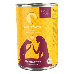 Herrmann's Classic meniu / ekologiškas meniu, drėgnas maistas šunims 6 x 400 g — 3 nuotrauka