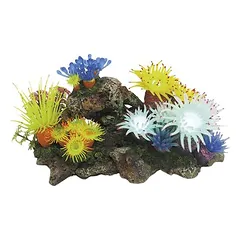 Nobby Aquariendekoration Aplysina mit Pflanzen mit LED