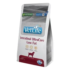 Farmina Vet Life Intestinal UltraCare Low Fat Dietinis visavertis pašaras suaugusiems šunims žarnyno absorbcijos sutrikimų mažinimui 10 kg