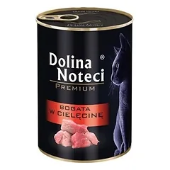 Dolina noteci Premium katėms su veršiena 400g