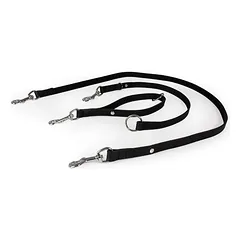 Das Lederband Universal Hundeleine Weinheim Black