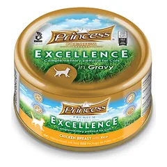PRINCESS Excellence šlapias ėdalas katėms su vištiena ir ryžiais padaže, 70g