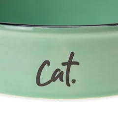 Karlie keraminis dubenėlis katėms, žalias, 200 ml, Ø 12 cm — 4 nuotrauka
