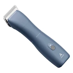 Andis eMERGE Blue Clipper - profesionalios vieno greičio kirpimo mašinėlės su įmontuota įkraunama baterija ir CeramicEdge peiliuku (1,5 mm), mėlyna