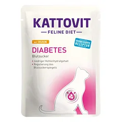 KATTOVIT Feline Diet Diabetes Chicken su vištiena 85 g