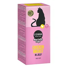 Cosma Mini Jelly Cups skanėstai katėms, ekonominė pakuotė 12 x 25 g, Thunfisch/Krebs — 3 nuotrauka
