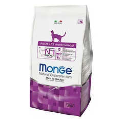 Monge Adult su vištiena, sausas maistas katėms 1,5 kg