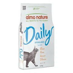 Almo Nature Cat Daily Sterilised ar vistu 12 kg