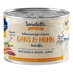 SANABELLE Žąsiena ir vištiena 180 g drėgno ėdalo suaugusioms katėms