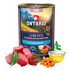 Ontario Dog Adult Lamb Pate with Sea Buckthorn Flavor 400 g