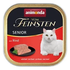 ANIMONDA Vom Feinsten Senior Cat skonis: su jautiena 100g x32