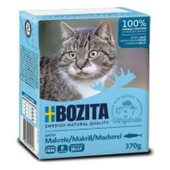BOZITA Cat Skumbrė drebučiuose 370g parduotuvėje vet1.lt