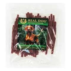 Real Dog Snacks Soft Duck Strips 500 g — 1 nuotrauka