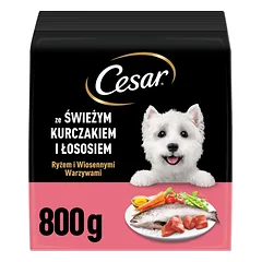 CESAR Adult su vištiena ir lašiša, 6 x 800 g sausas šunų ėdalas