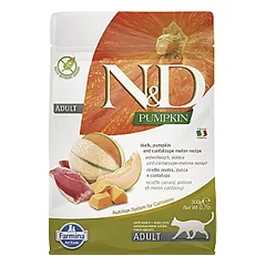 FARMINA N&D PUMPKIN - CAT Dry Duck&Cantaloupe ADULT sausas maistas katėms