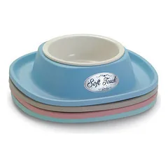 Bowl  for dog/cat SOFT TOUCH 20x3,5cm, different colors