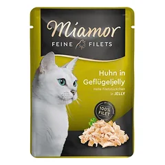 MIAMOR Feline Filets Vištienos ir paukštienos drebučiuose 12x100 g