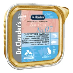 Dr. Clauders Best Pearls No. 07 Crevetten & Kabeljau šlapias maistas katėms su krevetėmis ir menke, 100 g