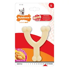 Nylabone Extreme Wishbone Chicken - patvarus kramtomasis žaislas šunims, vištienos skonio — 3 nuotrauka