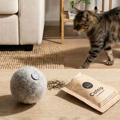 LucyBalu Filzball mit Katzenminze MINT BALL