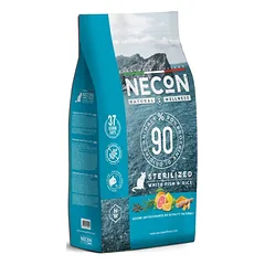 Necon Natural Wellness Cat Steril sausas pašaras suaugusioms katėms su balta žuvimi ir ryžiais