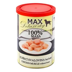 MAX Deluxe Dog vištiena raumenys be kaulų konservas 400 g