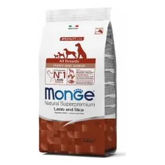 Monge  Puppy su ėriena ir ryžiais visų veislių šuniukams